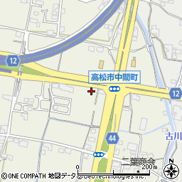 香川県高松市中間町453周辺の地図