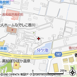 香川県高松市多肥上町1401周辺の地図