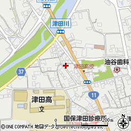 香川県さぬき市津田町津田1460-4周辺の地図