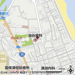 香川県さぬき市津田町津田1443-1周辺の地図