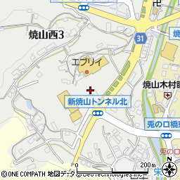 広島県呉市焼山西3丁目周辺の地図