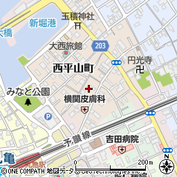 香川県丸亀市西平山町116周辺の地図