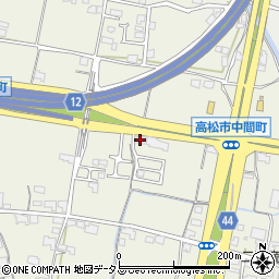 香川県高松市中間町452周辺の地図