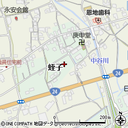 和歌山県かつらぎ町（伊都郡）蛭子周辺の地図