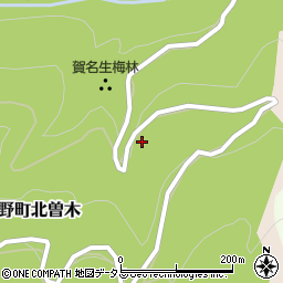 奈良県五條市西吉野町北曽木183周辺の地図