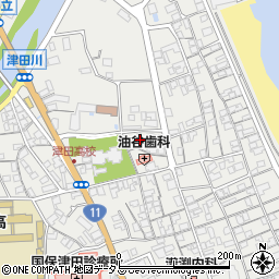 香川県さぬき市津田町津田1447周辺の地図