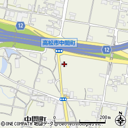 香川県高松市中間町555-6周辺の地図