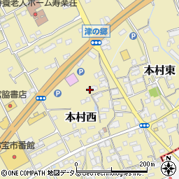 香川県綾歌郡宇多津町本村西1633周辺の地図