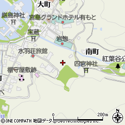 広島県廿日市市宮島町中江町周辺の地図