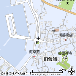 田曽浦公衆トイレ周辺の地図