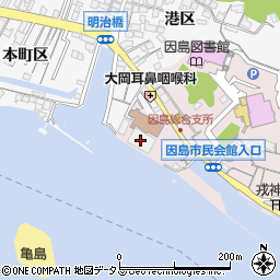 尾道市役所　因島総合支所しまおこし課しまおこし係周辺の地図