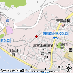 広島県尾道市因島土生町一江内区周辺の地図