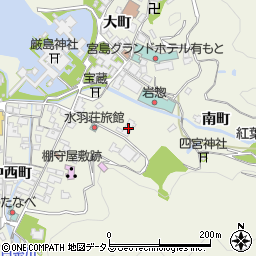 広島県廿日市市宮島町中江町327周辺の地図