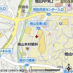 呉警察署焼山交番周辺の地図