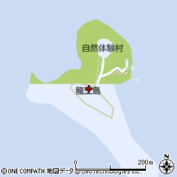龍王島周辺の地図
