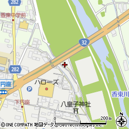 香川県香東川公園周辺の地図