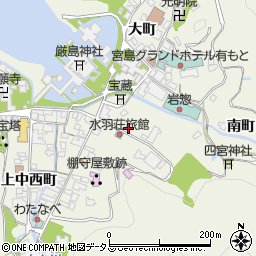 広島県廿日市市宮島町中江町318-1周辺の地図