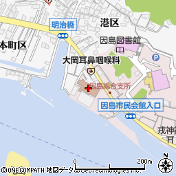 尾道市役所　農業委員会因島瀬戸田出張所周辺の地図