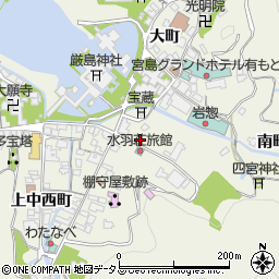 広島県廿日市市宮島町中江町311周辺の地図