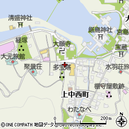 広島県廿日市市宮島町乙周辺の地図