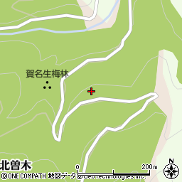 奈良県五條市西吉野町北曽木162周辺の地図