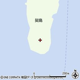 広島県豊田郡大崎上島町東野契島周辺の地図