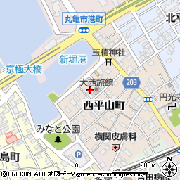 香川県丸亀市西平山町255周辺の地図