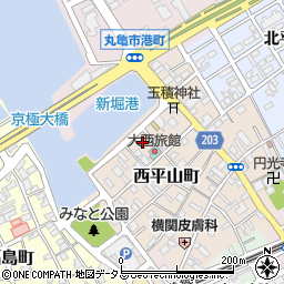 香川県丸亀市西平山町257周辺の地図