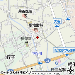 和歌山県伊都郡かつらぎ町大谷72周辺の地図