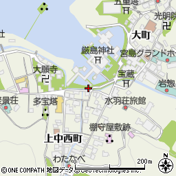 広島県廿日市市宮島町久保町周辺の地図