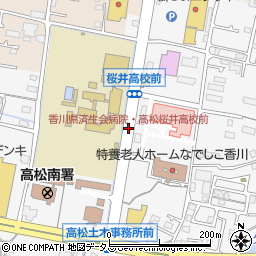 香川県済生会病院・﻿高松桜井高校前周辺の地図