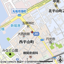 香川県丸亀市西平山町170周辺の地図