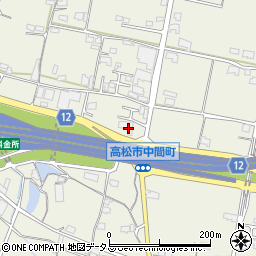 香川県高松市中間町650周辺の地図