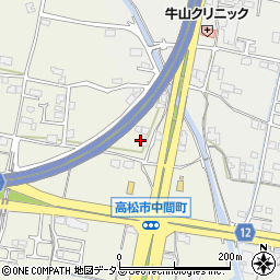 香川県高松市中間町496周辺の地図