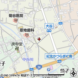 和歌山県伊都郡かつらぎ町大谷75周辺の地図