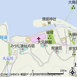 宮島水族館（みやじマリン）周辺の地図