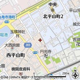 香川県丸亀市西平山町294-3周辺の地図
