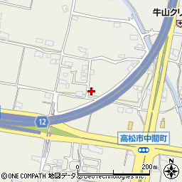 香川県高松市中間町493-11周辺の地図