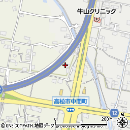 香川県高松市中間町502周辺の地図