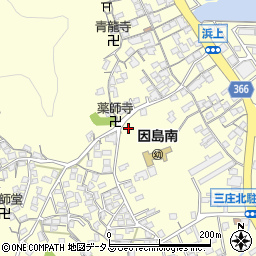 広島県尾道市因島三庄町周辺の地図