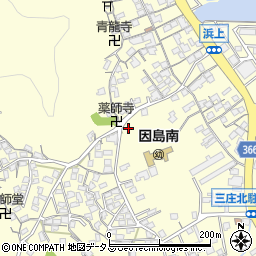 広島県尾道市因島三庄町周辺の地図