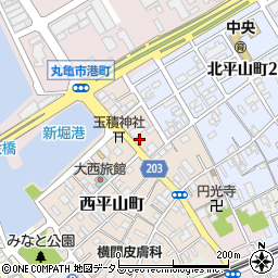 香川県丸亀市西平山町282周辺の地図