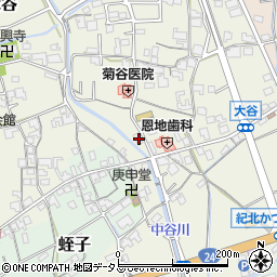 和歌山県伊都郡かつらぎ町大谷150周辺の地図