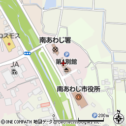 南あわじ市役所中央庁舎議会棟周辺の地図