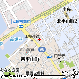 香川県丸亀市西平山町283周辺の地図