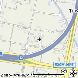 香川県高松市中間町482-12周辺の地図