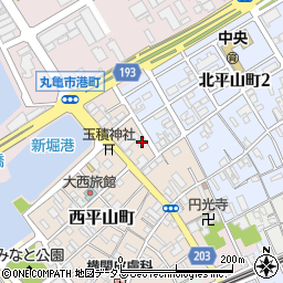 香川県丸亀市西平山町283-1周辺の地図