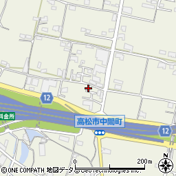 香川県高松市中間町652周辺の地図
