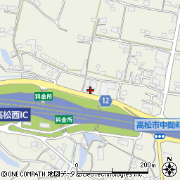 香川県高松市中間町634-1周辺の地図