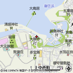 広島県廿日市市宮島町1167-2周辺の地図